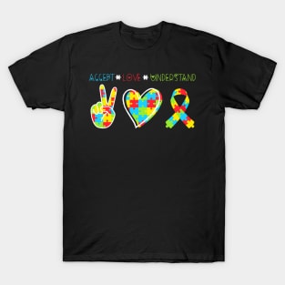 Accept Love Understand Puzzle T-Shirt